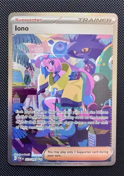 Iono Trainer Pokemon TCG SIR Paldean Fates Holo 237/091 Scarlet & Violet NM - Image 1