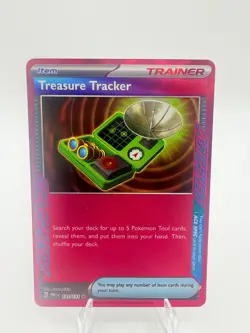 Treasure Tracker 131/131 Holo ACE SPEC Rare Prismatic Evolutions Pokemon Holo NM - Image 1