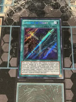 Yugioh TCG Legend Of Heart DRLG-EN006 1st Ed Secret Rare Lightly Played - Image 1