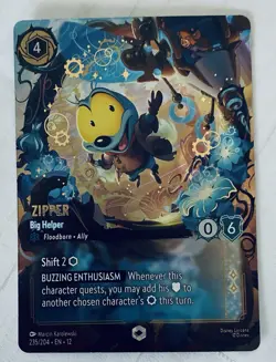 Zipper - Big Helper (Enchanted) - Disney Lorcana Wilds Unknown - 235/204-NM - Image 1