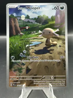 Pokemon Paldean Wooper Reverse Holo 60 HP SV02: Paldea Evolved 102/094 Card - Image 1