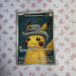 Pikachu with Grey Felt Hat 085 SVP EN Van Gogh Museum Promo Pokemon Card Raw - Image 1