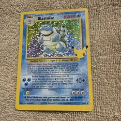 Pokemon card, 25th Anniversary, BLASTOISE, 2/102, Holo Rare - Image 1