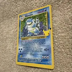 Pokemon card, 25th Anniversary, BLASTOISE, 2/102, Holo Rare - Image 3