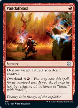 MTG English Vandalblast NM Normal Commander 2021 Forgotten Realms - Image 1