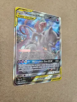 Pokemon Mewtwo & Mew GX Tag Team SM191 Sun & Moon Promo Card NM- LP+ - Image 3