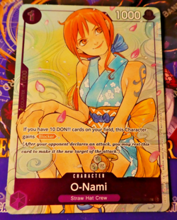 One Piece En Card Game Carte Holo O-Nami OP05-062 Full Art English NM - Image 1