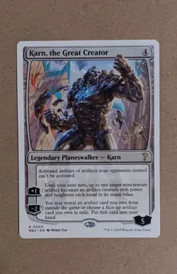 Karn, the Great Creator (White Border) MTG: Mystery Booster 2, Regular NM - Image 1