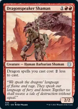 MTG English Dragonspeaker Shaman NM Normal Commander 2021 Forgotten Realms - Image 1