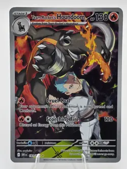 Pokemon TCG Team Rocket's Houndoom ILLUSTRATION RARE DESTINED RIVALS Holo - Image 3