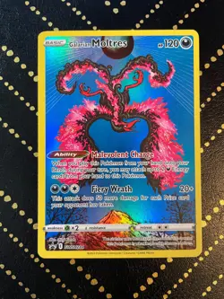 2023 Pokemon SWSH Black Star Promo Crown Zenith Tin Galarian Moltres #284 NM - Image 1