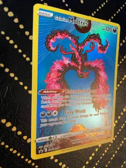 2023 Pokemon SWSH Black Star Promo Crown Zenith Tin Galarian Moltres #284 NM - Image 3
