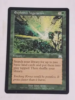 MTG Explosive Vegetation (Onslaught/Green/U) - BGM - Image 1