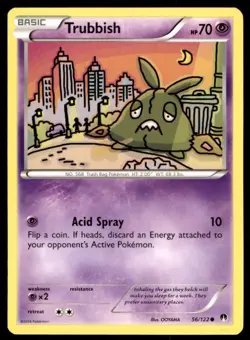 Trubbish 56/122 Common BREAKpoint Pokemon Lightly Played - Image 1