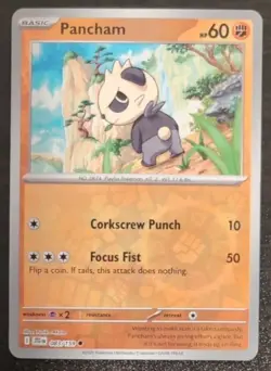 Pancham 83/159 Reverse Holo Journey Together Pokemon TCG Card - Image 3