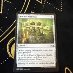 Magic the Gathering MTG Wand of Vertebrae (242) Guilds of Ravnica LP - Image 1