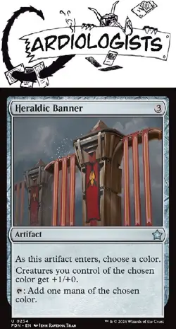 Heraldic Banner 0254 X4 SET | MTG | Foundations | Uncommon | NM - Image 1