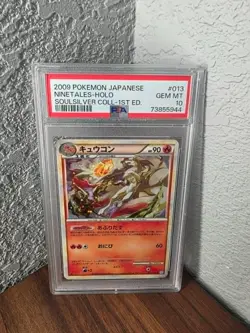 2009 POKEMON JPN SOULSILVER COLL 1ST ED #013 NINETALES-HOLO PSA 10 - Image 1