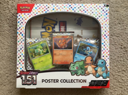 POKEMON TCG 151 SCARLET AND & VIOLET S&V POSTER COLLECTION BOX FACTORY SEALED QY - Image 1