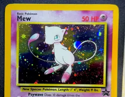 SWIRL Mew #9 Black Star Promo Pokemon Holo NM PSA - Image 1
