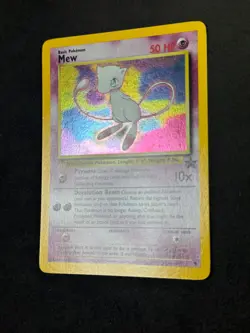SWIRL Mew #9 Black Star Promo Pokemon Holo NM PSA - Image 3