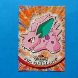 TV Animation 32 Nidoran, Non-Holo, Blue Logo, Pokemon Karte Topps Series 1, 1999 - Image 1