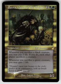 Savra, Queen of the Golgari (Retro Frame) 381 Ravnica Remastered Foil NM - Image 1