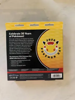Pokemon Day 2026 Collection Box 30th Anniversary Pikachu Promo sealed FREE SHIP - Image 2