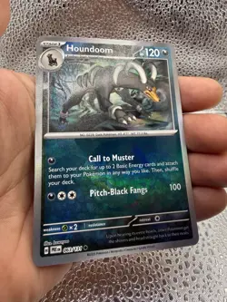 Pokemon Houndoom (Master Ball Pattern) SV: Prismatic Evolutions 063/131 NM - Image 1