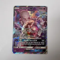 Pokemon Mewtwo GX SM196 Promo Full Art Holo Psychic Card English - Image 1