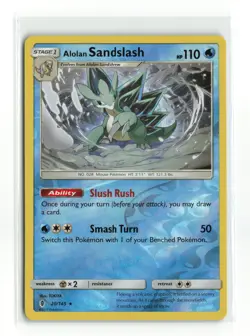 ALOLAN SANDSLASH 20/145 GUARDIANS RISING REVERSE HOLO POKEMON TCG LP - Image 1