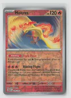 Moltres #146/165 Sv Scarlet & Violet 151 Rare Reverse Holo Pokemon TCG NM - Image 1