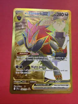 N's Zoroark EX Gold Secret Rare 2025 Pokemon Journey Together 189/159 - Image 2