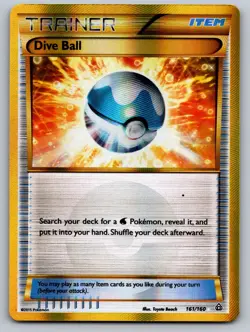 Dive Ball 161/160 Secret Rare Primal Clash Pokemon Near Mint - Image 1