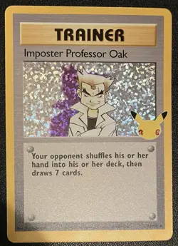 Pokemon TCG Card Imposter Professor Oak Celebrations Holo Rare 73/102 NM Fresh - Image 1