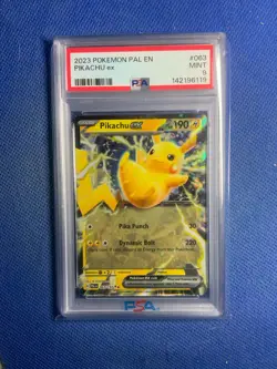 PIKACHU!! 2023 POKEMON PAL EN-PALDEA EVOLVED PIKACHU EX #063 - PSA 9 - Image 1