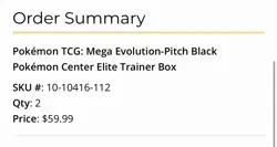 Presell (6/17/26) Pokemon TCG Mega Evolution: Pitch Black Pokemon Center ETB - Image 2