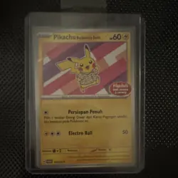 Pokemon Pikachu Berkemaja Batik Promo Indonesia Journey 190/SV-P Indonesian - Image 1