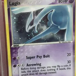 Pokemon Lugia 2/17 POP Series 5 Holo - PSA 7 w/ PERFECT MOUTH SWIRL! - Image 2