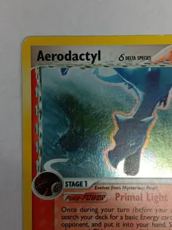Pokemon Aerodactyl 35/110 EX Holon Phantoms Stamped Holo Delta Species Card 2006 - Image 2