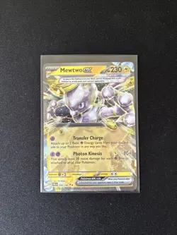 Pokemon TCG Mewtwo ex Paradox Rift 058/182 Holo Double Rare - Image 1