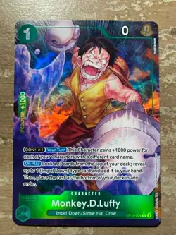 Monkey.D.Luffy (034) (Alternate Art) OP16-034 The Time of Battle Foil NM - Image 1