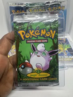 Wizards of the Coast First Edition Pokemon Jungle Booster Pack 742818060639 - Image 1