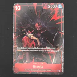 One Piece TCG Shanks OP09-004 SR Alt Art Emperors in the New World English - NM- - Image 1