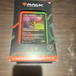 Wizards of the Coast MTG Starter Commander Deck Draconic Destruction 100 Cards - Image 1