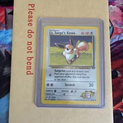 Pokemon Card Lt. Surge's Eevee LP Gym Challenge Uncommon 51/132 - MP/HP - Image 1