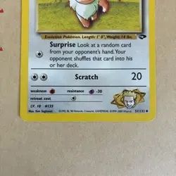 Pokemon Card Lt. Surge's Eevee LP Gym Challenge Uncommon 51/132 - MP/HP - Image 4