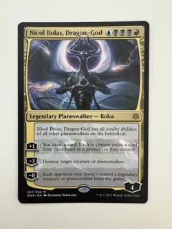 Nicol Bolas Dragon-God MTG Magic the Gathering Card NM Near Mint WAR - Image 1