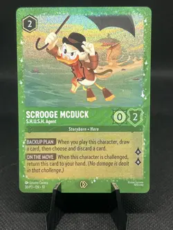 Scrooge McDuck - S.H.U.S.H. Agent 36 Disney Lorcana Promo Cards Holo - Image 1