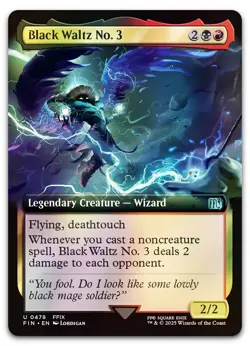 Black Waltz No. 3 (Extended Art) #478 (Foil) (NM) Final Fantasy FIN Magic MTG - Image 1